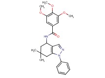 N-(6,6-dimethyl-1-phenyl-4,5,6,7-tetrahydro-1H-indazol-4-yl)-3,4,5-trimethoxybenzamide