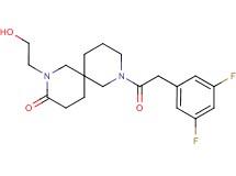 8-[(3,5-difluorophenyl)acetyl]-2-(2-hydroxyethyl)-2,8-diazaspiro[5.5]undecan-3-one