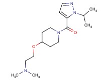 2-({1-[(1-isopropyl-1H-pyrazol-5-yl)carbonyl]piperidin-4-yl}oxy)-N,N-dimethylethanamine