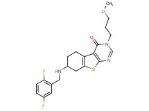 7-[(2,5-difluorobenzyl)amino]-3-(3-methoxypropyl)-5,6,7,8-tetrahydro[1]benzothieno[2,3-d]pyrimidin-4(3H)-one