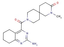 9-[(2-amino-5,6,7,8-tetrahydroquinazolin-4-yl)carbonyl]-2-methyl-2,9-diazaspiro[5.5]undecan-3-one