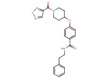 N-(2-phenylethyl)-4-{[1-(1,2,5-thiadiazol-3-ylcarbonyl)-4-piperidinyl]oxy}benzamide