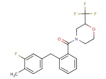 4-[2-(3-fluoro-4-methylbenzyl)benzoyl]-2-(trifluoromethyl)morpholine