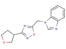 1-{[3-(tetrahydrofuran-3-yl)-1,2,4-oxadiazol-5-yl]methyl}-1H-benzimidazole