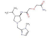 2-(2-amino-2-oxoethoxy)-N-{rel-(3R,4S)-4-isopropyl-1-[(1-methyl-1H-imidazol-2-yl)methyl]-3-pyrrolidinyl}acetamide dihydrochloride