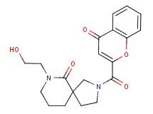 7-(2-hydroxyethyl)-2-[(4-oxo-4H-chromen-2-yl)carbonyl]-2,7-diazaspiro[4.5]decan-6-one