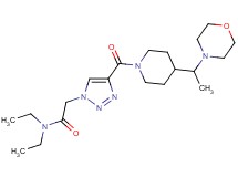 N,N-diethyl-2-[4-({4-[1-(4-morpholinyl)ethyl]-1-piperidinyl}carbonyl)-1H-1,2,3-triazol-1-yl]acetamide