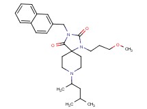 8-(1,3-dimethylbutyl)-1-(3-methoxypropyl)-3-(2-naphthylmethyl)-1,3,8-triazaspiro[4.5]decane-2,4-dione