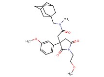 N-(1-adamantylmethyl)-2-[1-(2-methoxyethyl)-3-(3-methoxyphenyl)-2,5-dioxo-3-pyrrolidinyl]-N-methylacetamide