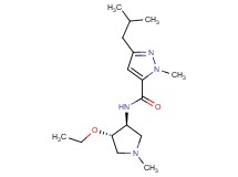N-[(3S*,4S*)-4-ethoxy-1-methyl-3-pyrrolidinyl]-3-isobutyl-1-methyl-1H-pyrazole-5-carboxamide