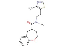 N-methyl-N-[2-(4-methyl-1,3-thiazol-5-yl)ethyl]-2,3,4,5-tetrahydro-1-benzoxepine-4-carboxamide
