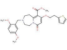methyl 3-(2,5-dimethoxybenzyl)-7-oxo-9-[2-(2-thienyl)ethoxy]-1,2,3,4,5,7-hexahydropyrido[1,2-d][1,4]diazepine-10-carboxylate