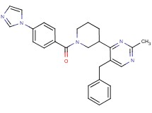 5-benzyl-4-{1-[4-(1H-imidazol-1-yl)benzoyl]-3-piperidinyl}-2-methylpyrimidine