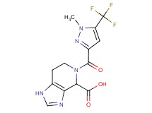 5-{[1-methyl-5-(trifluoromethyl)-1H-pyrazol-3-yl]carbonyl}-4,5,6,7-tetrahydro-1H-imidazo[4,5-c]pyridine-4-carboxylic acid
