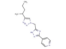 4-(5-{[4-(1-methylbutyl)-1H-1,2,3-triazol-1-yl]methyl}-1H-1,2,4-triazol-3-yl)pyridine