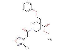 ethyl 1-[(4-methyl-1,2,5-oxadiazol-3-yl)acetyl]-4-(2-phenoxyethyl)-4-piperidinecarboxylate