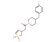 1-[(1,1-dioxido-2,3-dihydro-3-thienyl)acetyl]-4-(4-fluorobenzyl)piperidine