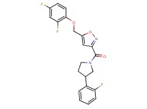 5-[(2,4-difluorophenoxy)methyl]-3-{[3-(2-fluorophenyl)-1-pyrrolidinyl]carbonyl}isoxazole