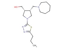[(3R*,4R*)-4-(1-azepanylmethyl)-1-(5-propyl-1,3,4-thiadiazol-2-yl)-3-pyrrolidinyl]methanol