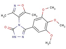 4-(3,5-dimethylisoxazol-4-yl)-5-(3,4,5-trimethoxyphenyl)-2,4-dihydro-3H-1,2,4-triazol-3-one