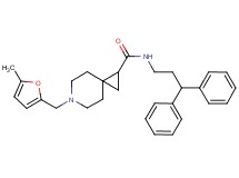 N-(3,3-diphenylpropyl)-6-[(5-methyl-2-furyl)methyl]-6-azaspiro[2.5]octane-1-carboxamide