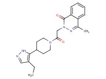 2-{2-[4-(4-ethyl-1H-pyrazol-5-yl)piperidin-1-yl]-2-oxoethyl}-4-methylphthalazin-1(2H)-one