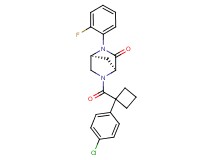 (1S*,4S*)-5-{[1-(4-chlorophenyl)cyclobutyl]carbonyl}-2-(2-fluorophenyl)-2,5-diazabicyclo[2.2.1]heptan-3-one