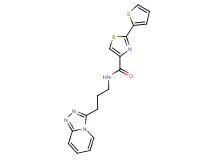 2-(2-thienyl)-N-(3-[1,2,4]triazolo[4,3-a]pyridin-3-ylpropyl)-1,3-thiazole-4-carboxamide