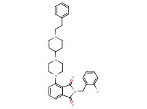 2-(2-chlorobenzyl)-4-{4-[1-(2-phenylethyl)-4-piperidinyl]-1-piperazinyl}-1H-isoindole-1,3(2H)-dione