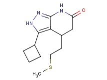 3-cyclobutyl-4-[2-(methylthio)ethyl]-2,4,5,7-tetrahydro-6H-pyrazolo[3,4-b]pyridin-6-one