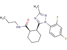 (1R*,2S*)-2-[1-(2,4-difluorophenyl)-3-methyl-1H-1,2,4-triazol-5-yl]-N-propylcyclohexanecarboxamide