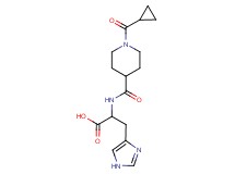 N-{[1-(cyclopropylcarbonyl)-4-piperidinyl]carbonyl}histidine