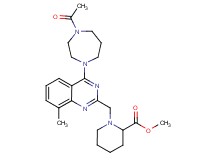 methyl 1-{[4-(4-acetyl-1,4-diazepan-1-yl)-8-methyl-2-quinazolinyl]methyl}-2-piperidinecarboxylate