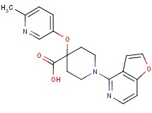 1-furo[3,2-c]pyridin-4-yl-4-[(6-methylpyridin-3-yl)oxy]piperidine-4-carboxylic acid