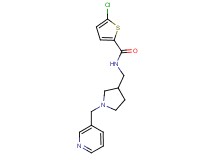 5-chloro-N-{[1-(pyridin-3-ylmethyl)pyrrolidin-3-yl]methyl}thiophene-2-carboxamide