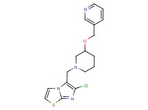 6-chloro-5-{[3-(pyridin-3-ylmethoxy)piperidin-1-yl]methyl}imidazo[2,1-b][1,3]thiazole