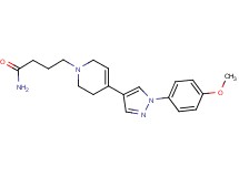 4-[4-[1-(4-methoxyphenyl)-1H-pyrazol-4-yl]-3,6-dihydropyridin-1(2H)-yl]butanamide