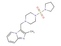 2-methyl-3-{[4-(pyrrolidin-1-ylsulfonyl)piperazin-1-yl]methyl}imidazo[1,2-a]pyridine