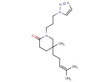 5-methyl-5-(4-methylpent-3-en-1-yl)-1-[3-(1H-1,2,3-triazol-1-yl)propyl]piperidin-2-one