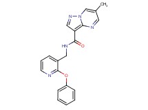 6-methyl-N-[(2-phenoxypyridin-3-yl)methyl]pyrazolo[1,5-a]pyrimidine-3-carboxamide