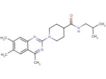 N-isobutyl-1-(4,6,7-trimethyl-2-quinazolinyl)-4-piperidinecarboxamide