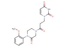 1-{3-[4-(2-methoxyphenyl)-3-oxo-1-piperazinyl]-3-oxopropyl}-2,4(1H,3H)-pyrimidinedione