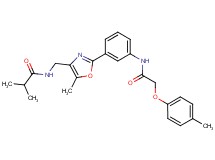 2-methyl-N-{[5-methyl-2-(3-{[(4-methylphenoxy)acetyl]amino}phenyl)-1,3-oxazol-4-yl]methyl}propanamide
