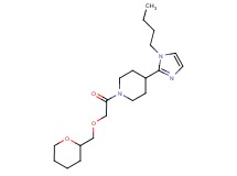 4-(1-butyl-1H-imidazol-2-yl)-1-[(tetrahydro-2H-pyran-2-ylmethoxy)acetyl]piperidine