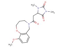 5-[2-(10-methoxy-3,4-dihydro-2H-1,5-benzoxazocin-5(6H)-yl)-2-oxoethyl]-1,3-dimethyl-2,4-imidazolidinedione
