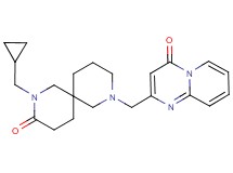 2-(cyclopropylmethyl)-8-[(4-oxo-4H-pyrido[1,2-a]pyrimidin-2-yl)methyl]-2,8-diazaspiro[5.5]undecan-3-one