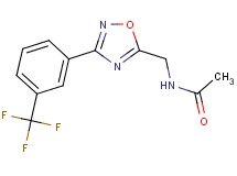 N-({3-[3-(trifluoromethyl)phenyl]-1,2,4-oxadiazol-5-yl}methyl)acetamide