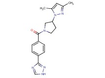 3-(4-{[3-(3,5-dimethyl-1H-pyrazol-1-yl)-1-pyrrolidinyl]carbonyl}phenyl)-1H-1,2,4-triazole