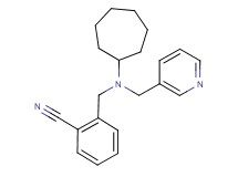2-{[cycloheptyl(pyridin-3-ylmethyl)amino]methyl}benzonitrile