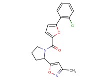 5-{1-[5-(2-chlorophenyl)-2-furoyl]-2-pyrrolidinyl}-3-methylisoxazole